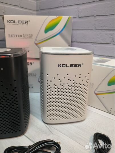Блютуз колонка koleer USB Bluetooth AUX mikroSD