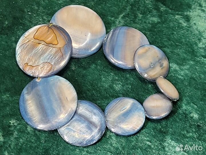 Бижутерия Браслет на резинке Перламутр 15-30 мм