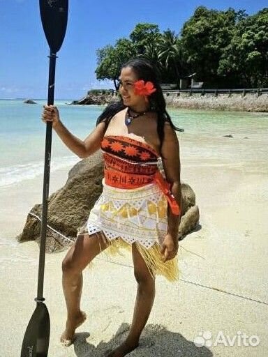 Костюм Моаны взрослый. Гавайский костюм