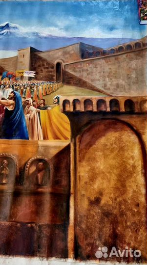 Картина маслом на холсте большая