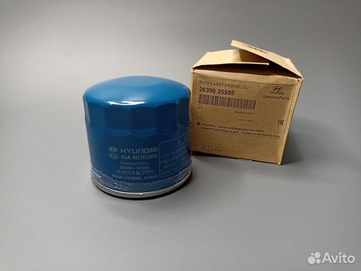 Фильтр масляный 26300 35505 Hyundai-KIA
