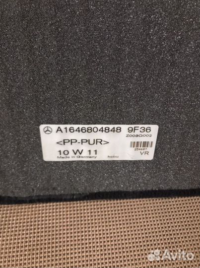 Mercedes gl коврики новые