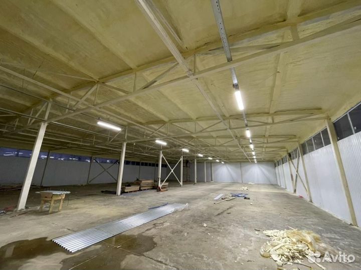 Напыление ппу утепление ангаров \ ecotermix