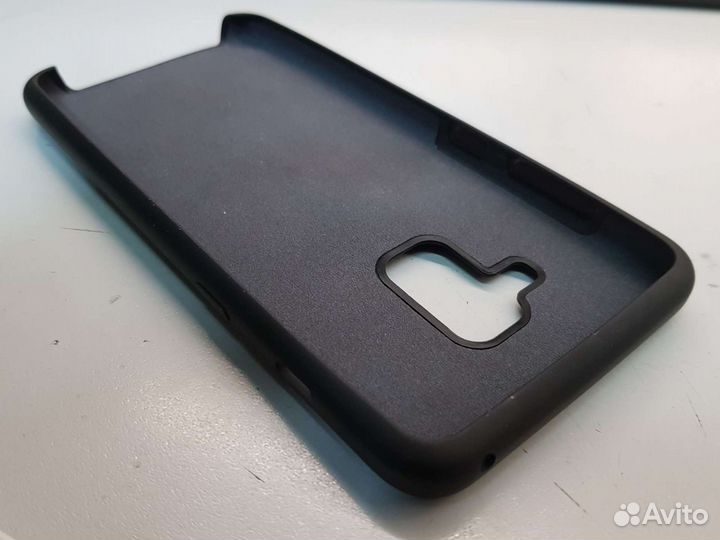 Чехол Silicone Cover для Samsung A8 (2018) Black