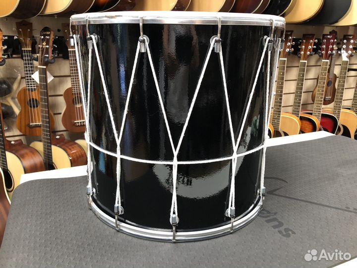 Барабан Кавказкий (дхол), черный глянцевый 14