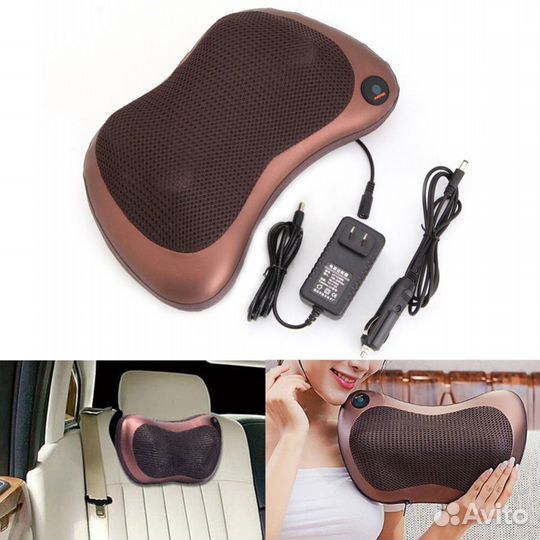 Автомобильная массажная подушка 4 ролика