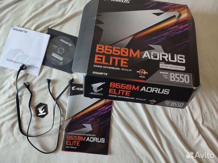 Материнская плата gigabyte b550m aorus elite