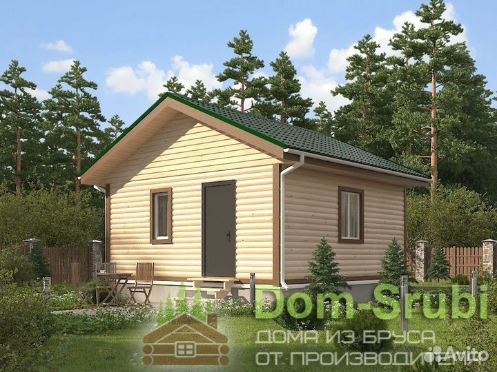 Карабаново-Хорошая надёжная Баня из бруса Б-33 6х6