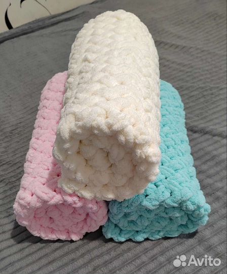 Плед детский плюшевый новый