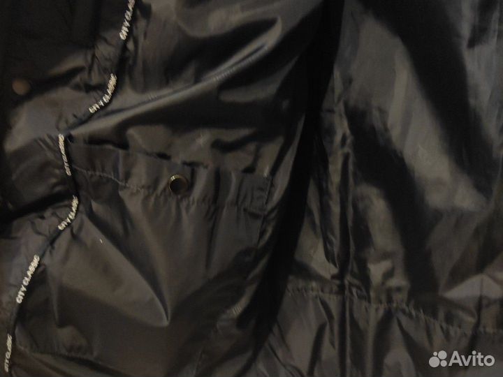 Пуховик мужской р 50 синий