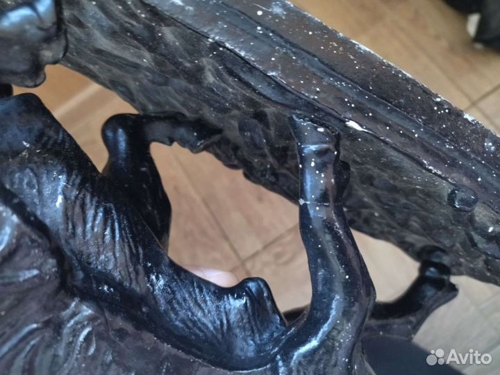 Статуэтка зубр. Бык. Силумин. ссср. Антиквариат