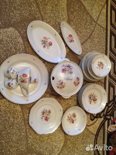 Сервизы столовые Дулево СССР, Болгария, Гдр