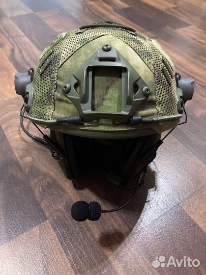 Баллистический шлем с гарнитурой и чехлом