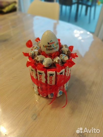 Сердце из конфет