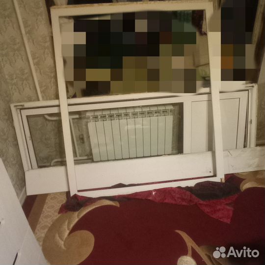 Балконный блок с дверью бу