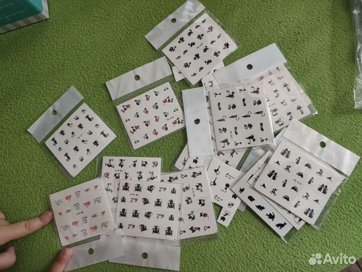 Наклейки на ногти декор