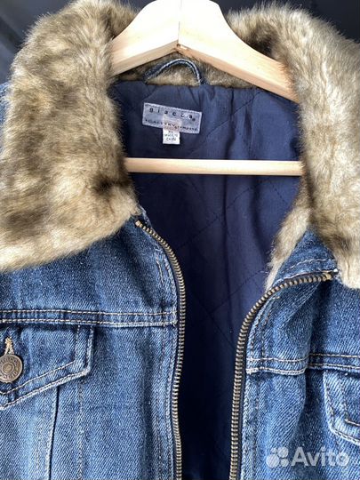 Джинсовка с мехом женская