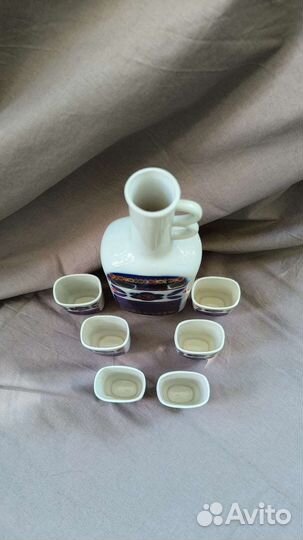 Штоф Графин с рюмками СССР Городница