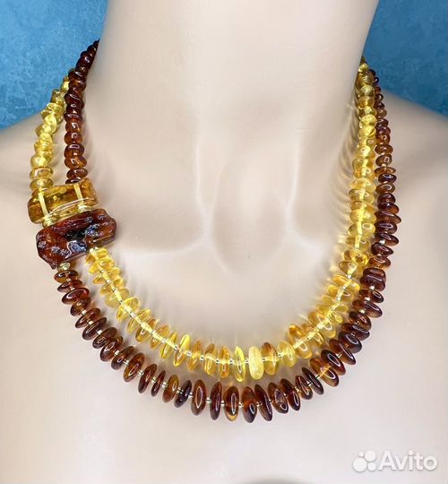 Колье из янтаря