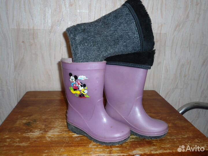Сапоги резиновые для девочки р-р 26