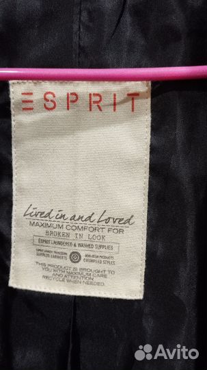 Кожаная куртка пиджак esprit
