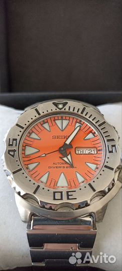 Часы Seiko orange monster