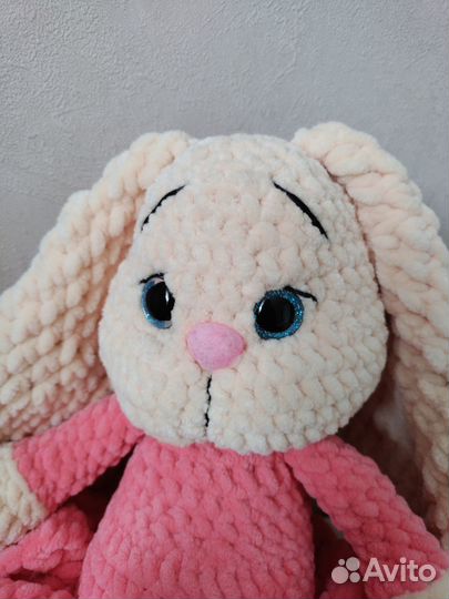 Мягкая игрушка зайка амигуруми на заказ