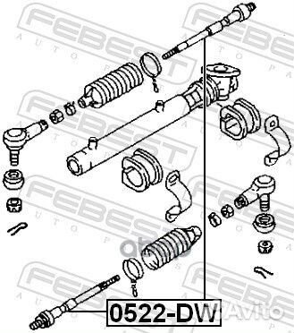 Тяга рулевая 0522DW Febest
