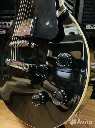 Электрогитара Les Paul Rock Black Edition + Чехол