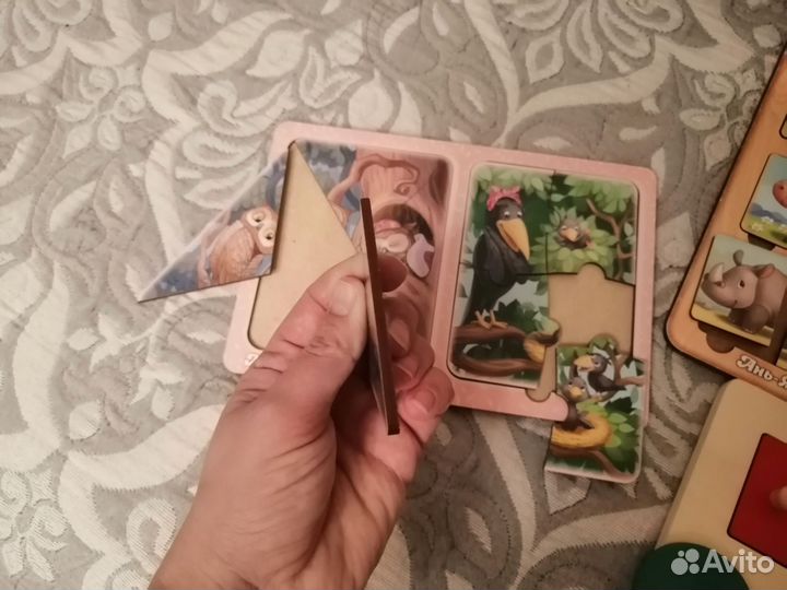 Развивающие деревянные игрушки для малышей