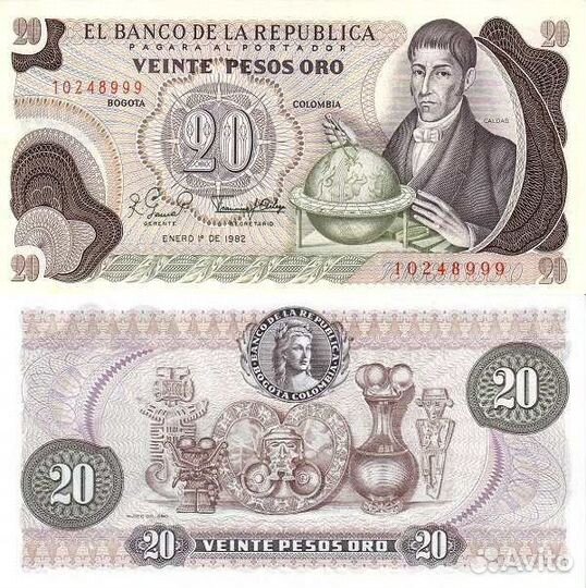 Банкноты Колумбии