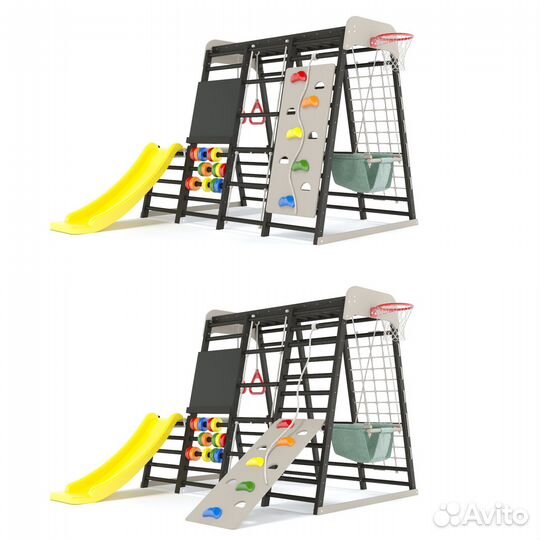 Шведская стенка со скалодромом