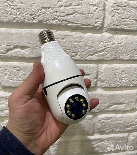 Камера видеонаблюдения лампочка WiFi 8mp