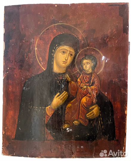 Икона Иверская богородица - Вратарница 19 век