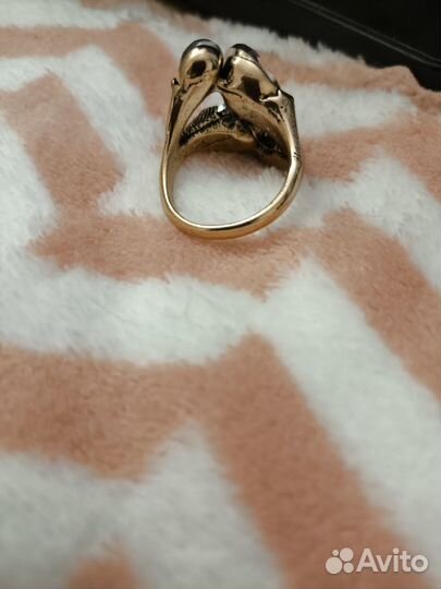 Кольцо бижутерия под золото