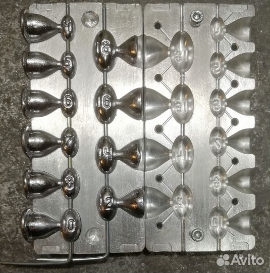 Форма для литья грузил