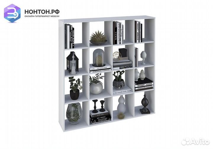 Стеллаж кубический Polini home Smart 16 секций бел