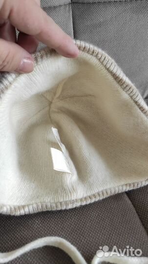 Детская зимняя шапка 100 шерсть