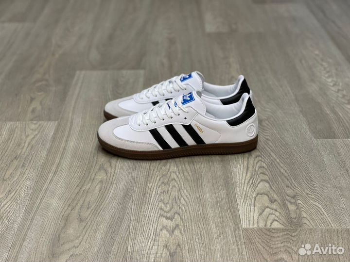 Кроссовки Adidas Samba White Black Gum (36-45)