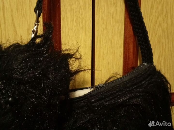 Вязаная сумка собачка