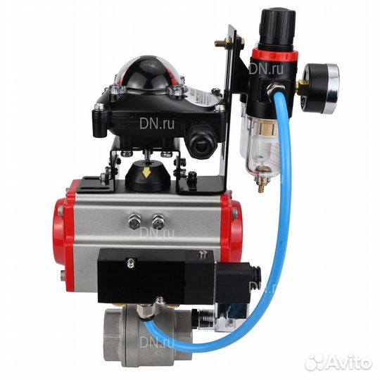 Кран шаровой DN.ru BV3232P(2pc) -FP-T-ISO-H Ду15 Ру63 полнопроходной двухходовой, нержавеющая сталь