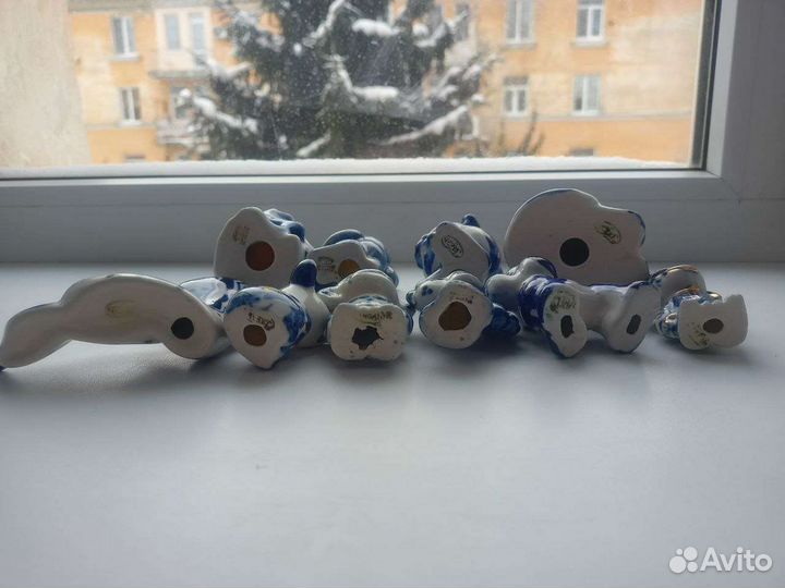 Гжель животные коллекция