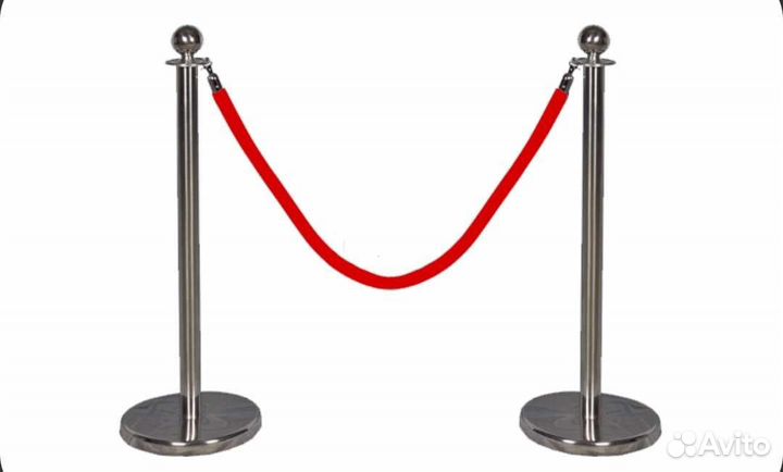 Серебряные столбики ограждения в аренду