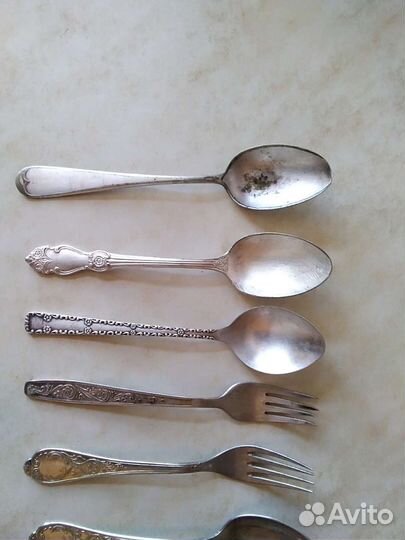 Столовые приборы из мельхиора