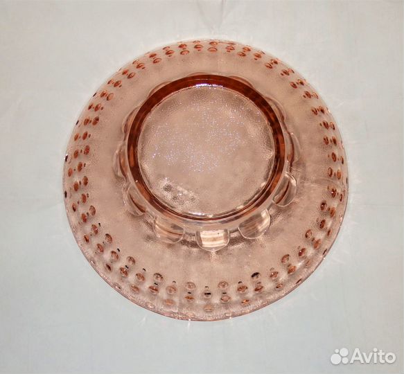 Ваза фруктовница Цветное стекло Неман СССР Винтаж