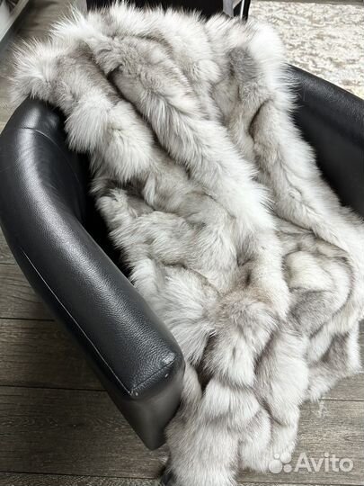 Плед из натурального меха