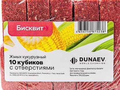 Жмых dunaev кукурузный Бисквит 300г