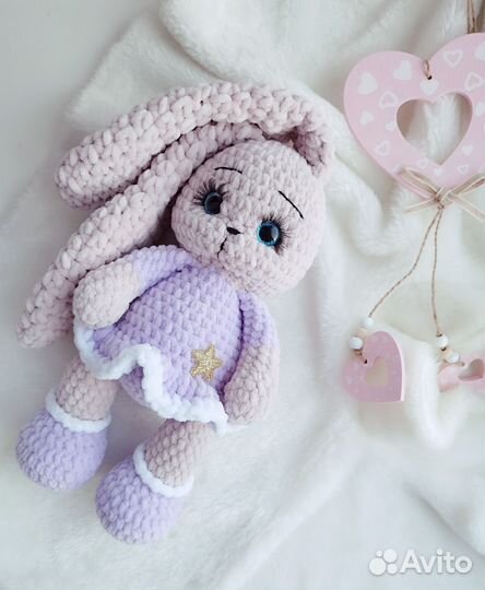 Мягкая игрушка заяц ручная работа