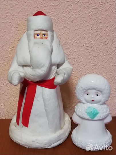 Дед Мороз ватный и Снегурочка, СССР