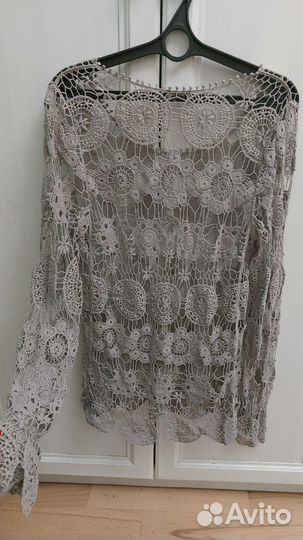 Кофта ажурная накидка 48 - 50 р